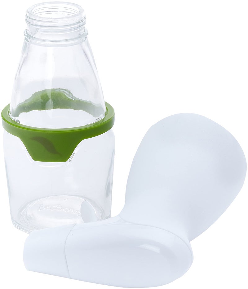 Prepara Simply Mist Olive Oil Sprayer, Chrome Band, White/Green - Image 3